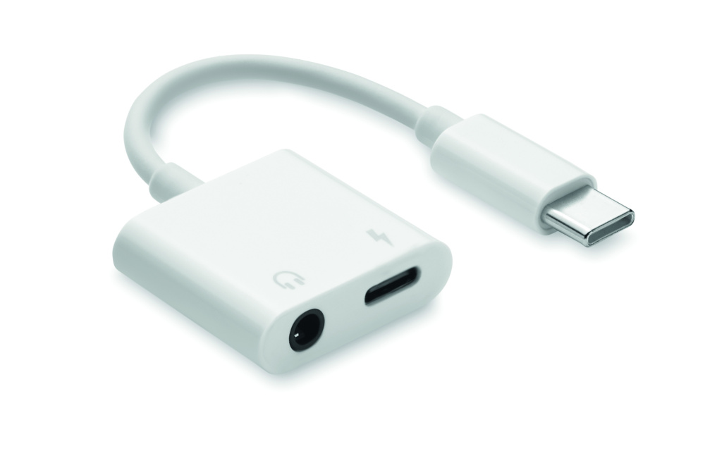 Logo trade promotional gifts image of: ABS jack audio splitter type C